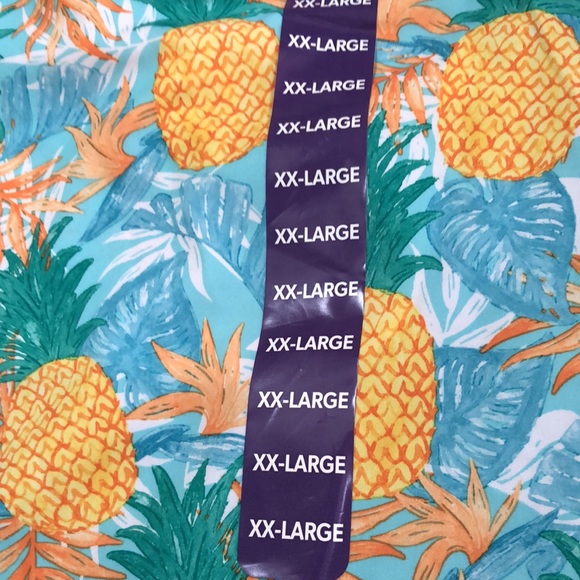 New Men’s resort swim trunk. Size XXL. Tropical plants and pineapples. - Picture 5 of 12